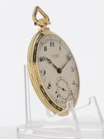 38375: Ulysse Nardin 18k Yellow Gold Pocketwatch, Size 45mm
