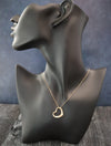 38384: Tiffany & Co. Elsa Peretti 18k Open Heart Pendant, 18 Inch Chain