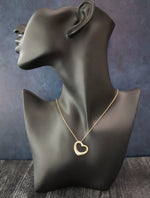 38385: Tiffany & Co. Elsa Peretti 18k Open Heart Pendant, 16 Inch Chain