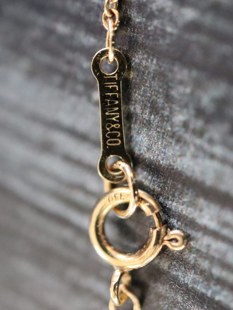 38385: Tiffany & Co. Elsa Peretti 18k Open Heart Pendant, 16 Inch Chain