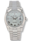 38403: Rolex Platinum Day-Date 36, Ref. 118206, Box & Papers