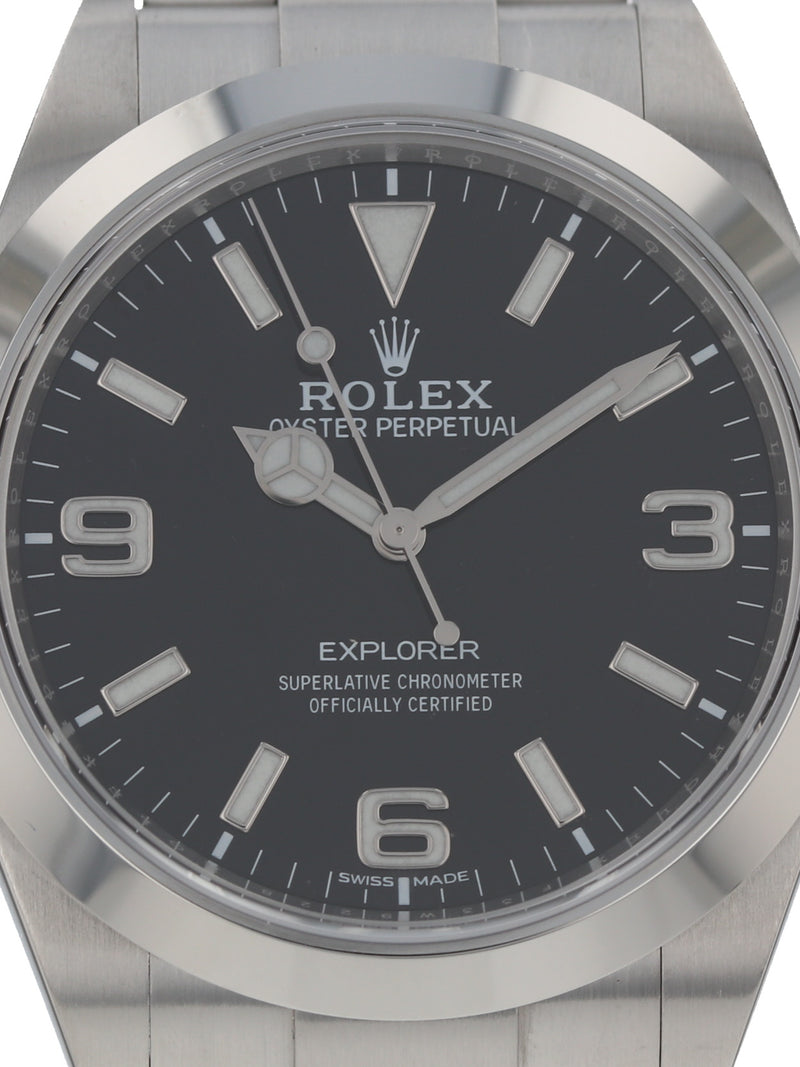 38405: Rolex Explorer 39, Ref. 214270, "Mark II" Dial, 2018 Full Set