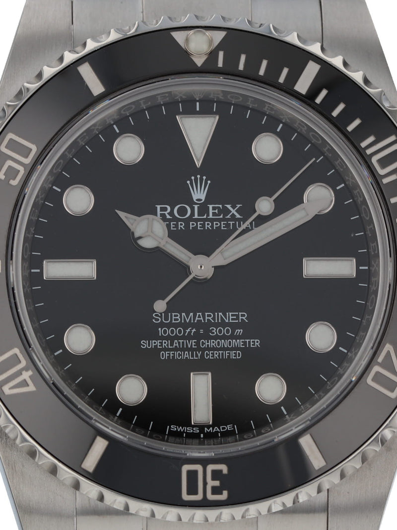 38414: Rolex Submariner "No Date", Ref. 114060, 2017 Full Set