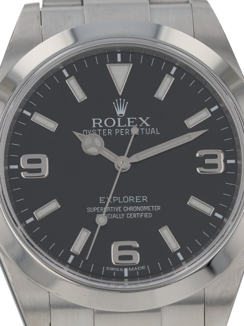 38456: Rolex Stainless Steel Explorer 39, Ref. 214270