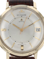 38460: LeCoultre 14k Yellow Gold Vintage Memovox, Automatic