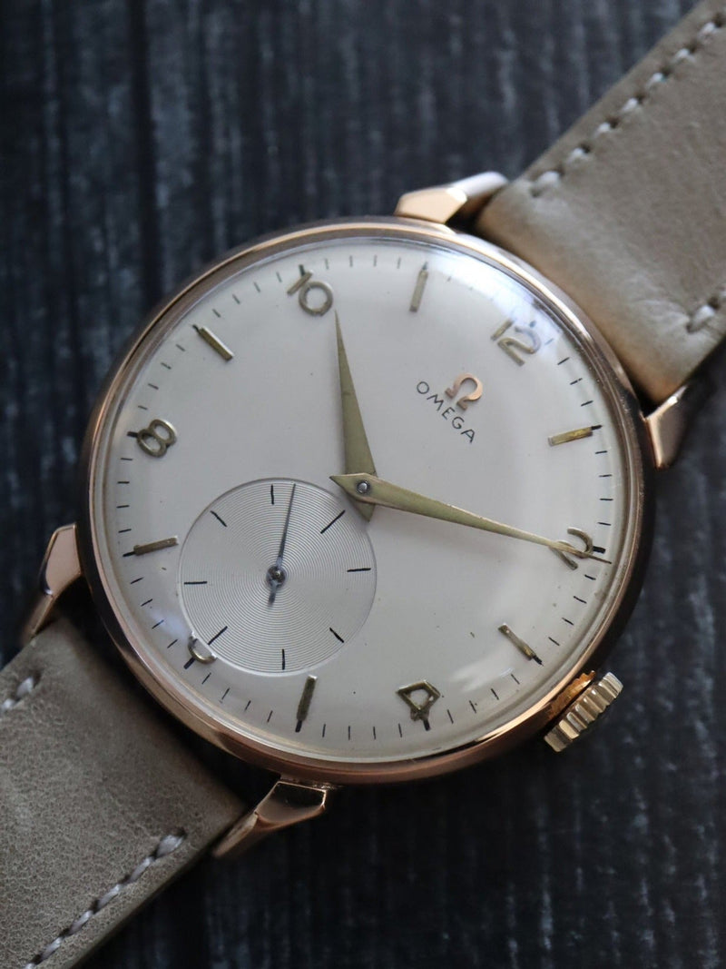 38470: Omega Vintage 18k Rose Gold Wristwatch, Manual, Ref. 4048