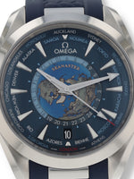 38509: Omega Seamaster Aqua Terra GMT Worldtimer, Ref. 220.12.43.22.03.001, 2021 Full Set