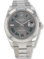 38627: Rolex Datejust 41, "Wimbledon" Dial, Ref. 126300, 2023 Like New Full Set