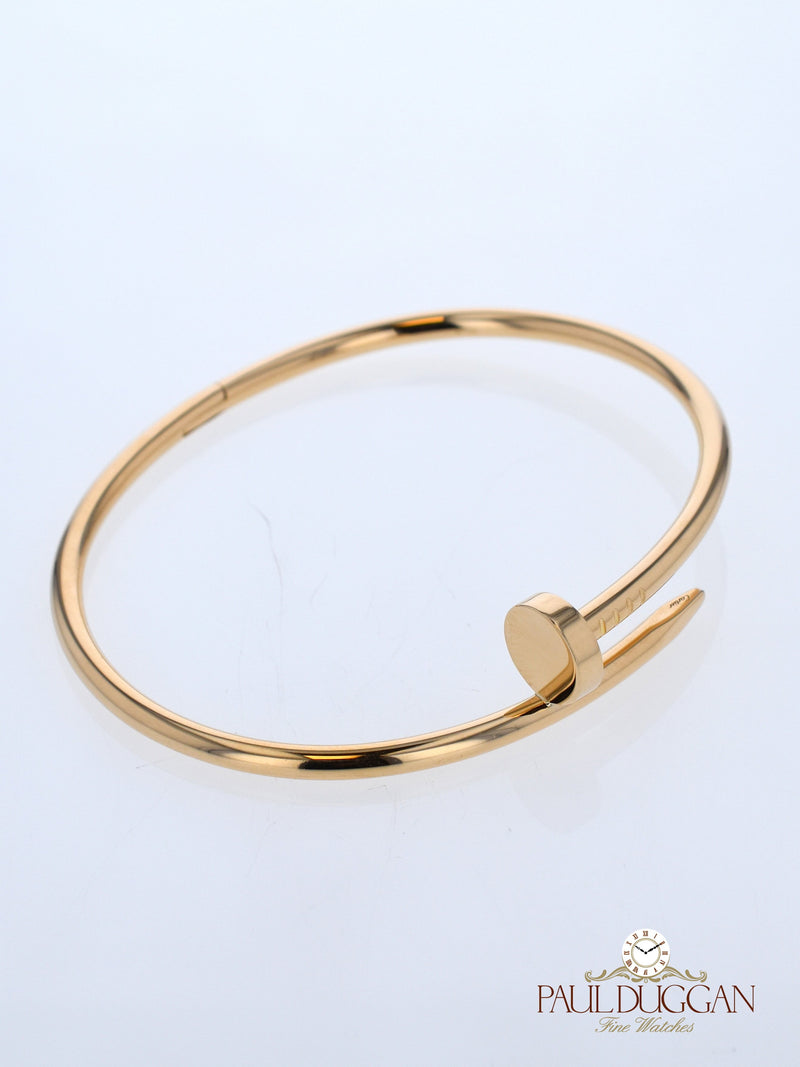 18k Yellow Gold Nail Bracelet Size 20cm