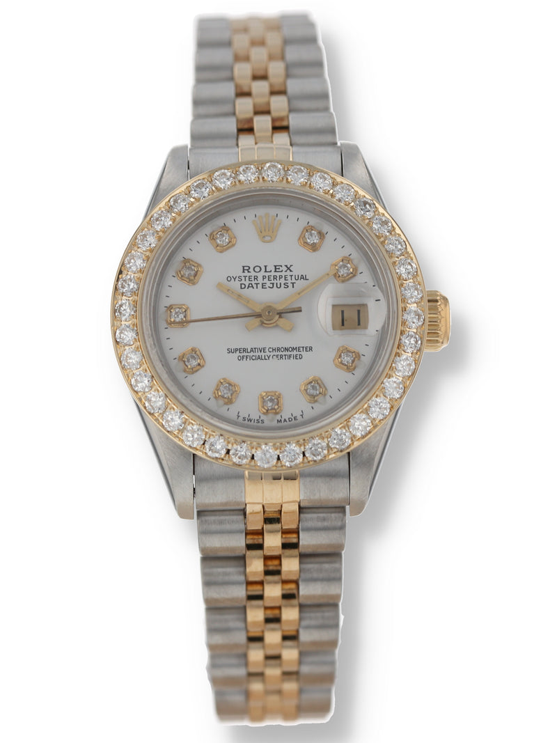 P50558: Rolex Ladies Datejust, Custom Bezel and Dial, Ref. 69173