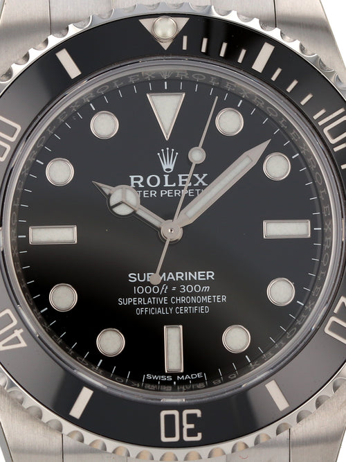 J35774: Rolex Submariner "No Date", Ref. 114060, Unworn Full Set