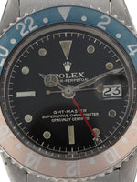 J35969: Rolex stainless steel Vintage 1960 Pepsi GMT-Master, Ref. 1675