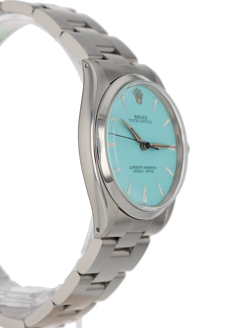 J36229: Rolex vintage 1957 Oyster Perpetual, Custom Color Dial