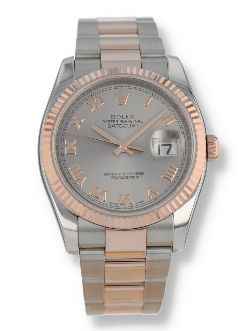 J36586: Rolex Stainless Steel and 18k Rose Gold Datejust 36, Ref. 116231, Circa 2005