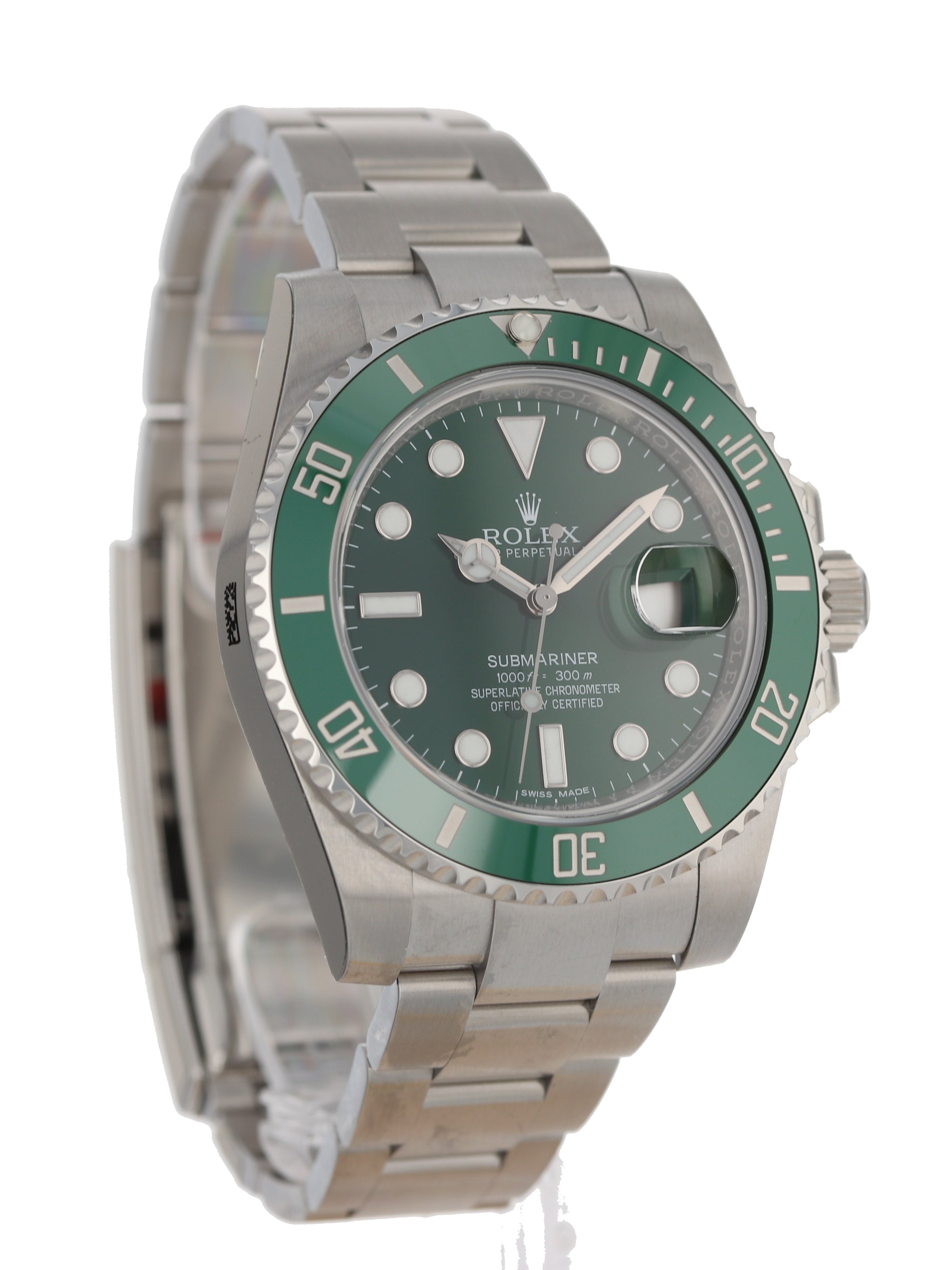 Buy Rolex Submariner Date Hulk 116610LV Stainless Steel by Twain Time Inc.
