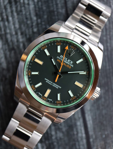 J37620: Rolex Milgauss, Ref. 116400GV, 2022 Unworn Full Set – Paul