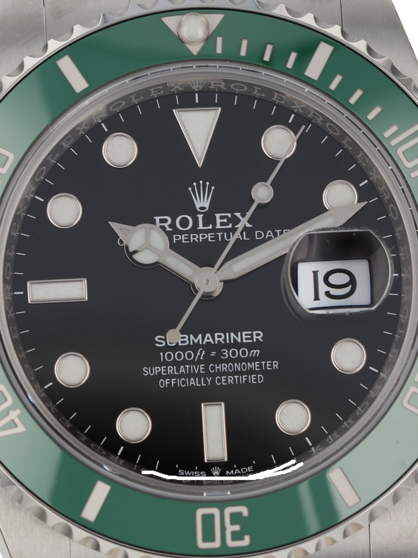 Rolex Steel Submariner Date Watch - The Starbucks - Green Bezel - Blac –  Rare Time NY