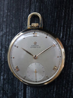 J38206: Tiffany-Omega 14k Yellow Gold Pocketwatch, Size 45mm