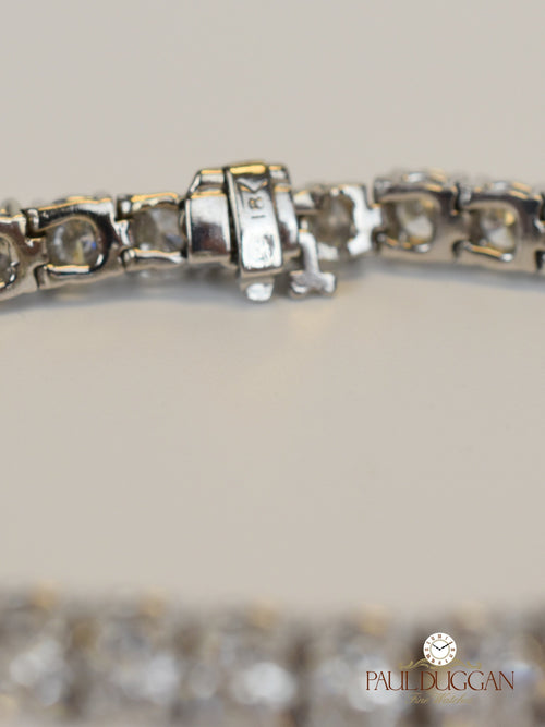 18k White Gold Tennis Bracelet 13 ct tw.