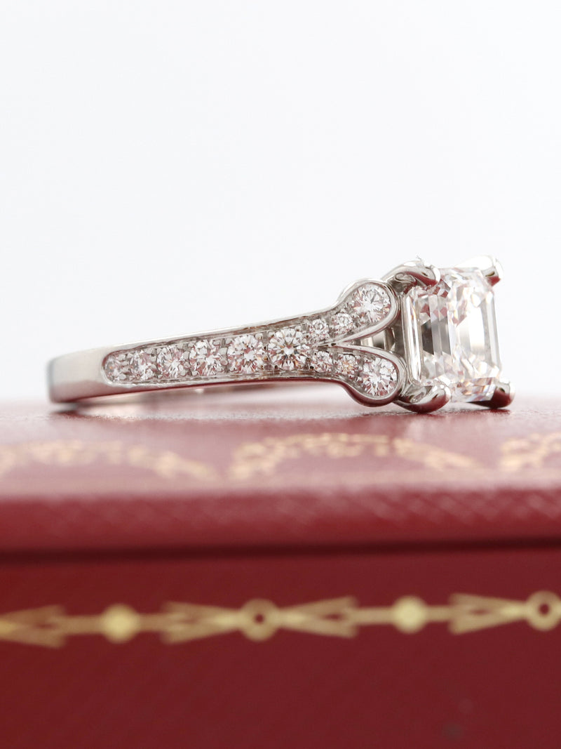 M35663: Cartier Ballerine Platinum Ring, Complete with Box and Papers