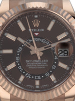 M35962: Rolex 18k Everose Gold Sky-Dweller, Ref. 326235, Unworn 2021 Full Set