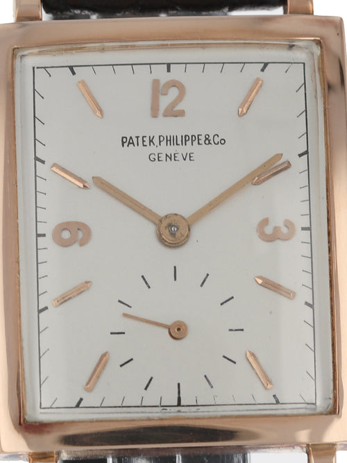 M36132: Patek Philippe Vintage 18k Rose Gold Dress Watch
