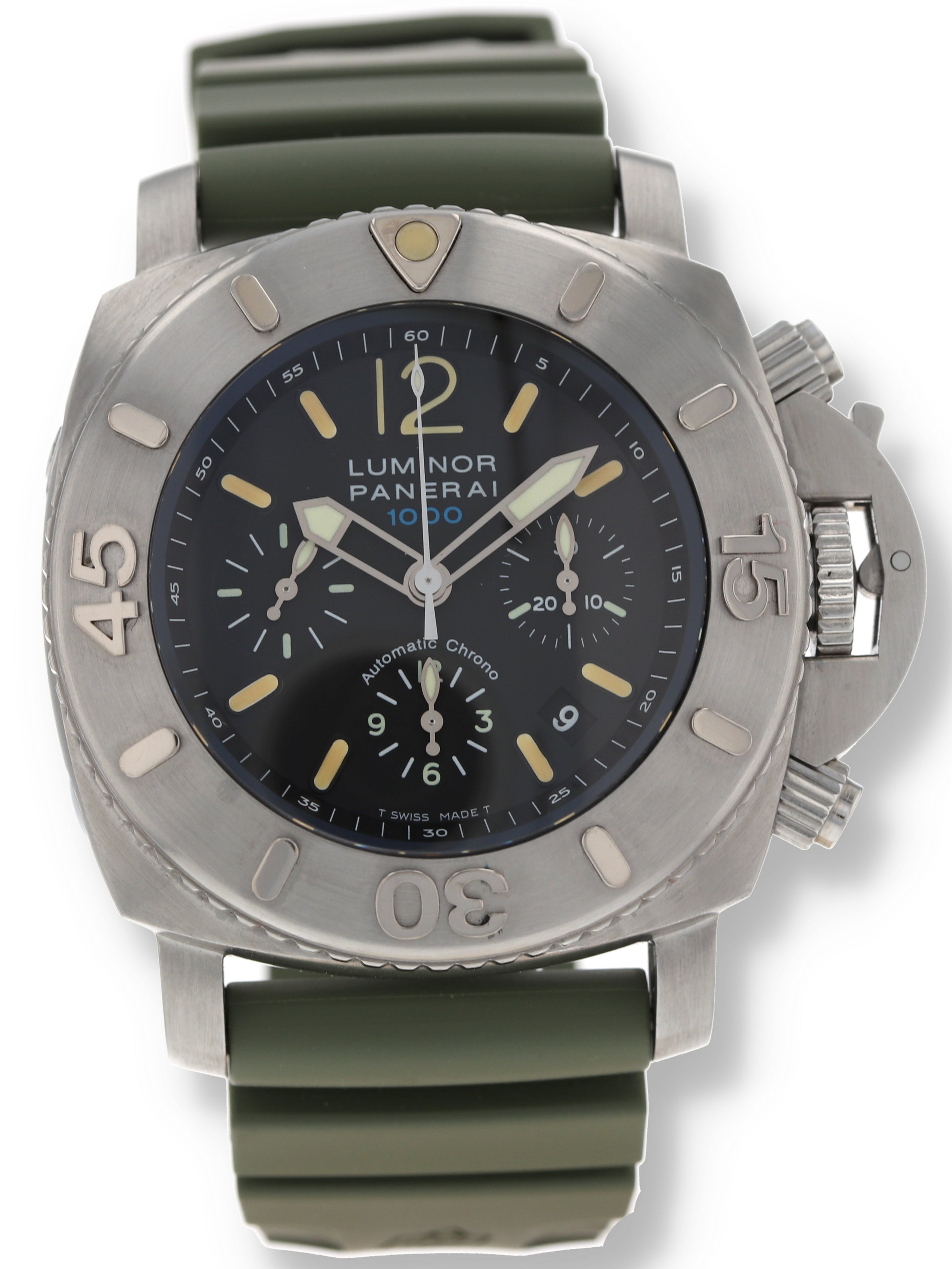 M36178 Panerai Luminor 1000 Submersible Chronograph Ref. PAM187 Box and Papers