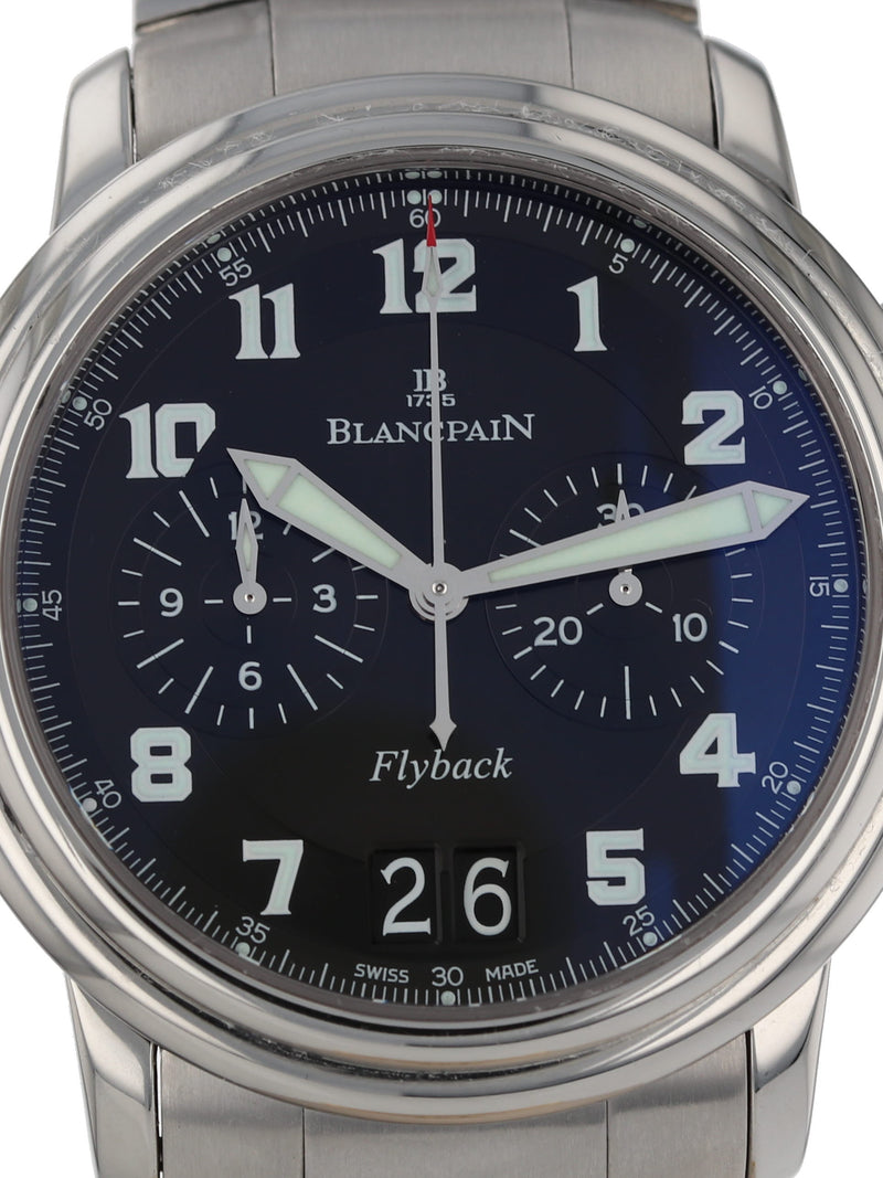 M37388: Blancpain Leman Flyback Chronograph Big Date, Ref. 2885F-113-71, Box and Card