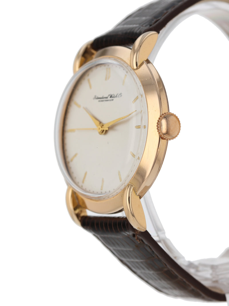 M38000: IWC Vintage 1952 18k Rose Gold Dress Watch, 37mm, Manual
