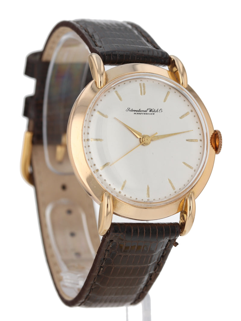 M38000: IWC Vintage 1952 18k Rose Gold Dress Watch, 37mm, Manual