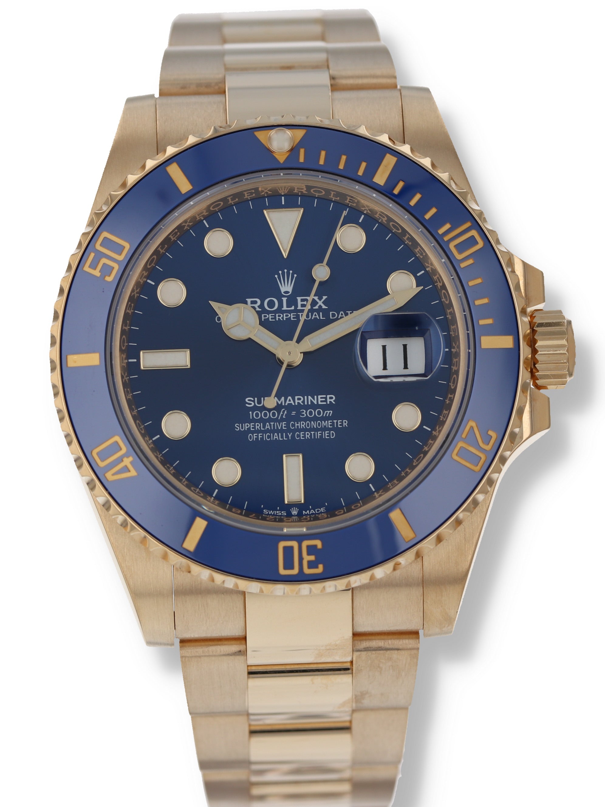 M38557: Rolex 18k Yellow Gold Submariner 41, Ref. 126618LB, 2020 Full –  Paul Duggan Fine Watches