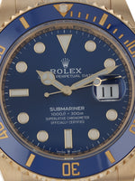 M38557: Rolex 18k Yellow Gold Submariner 41, Ref. 126618LB, 2020 Full Set