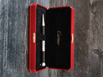 J37985: Cartier Perpetual Calendar Clock Roller Pen with Box